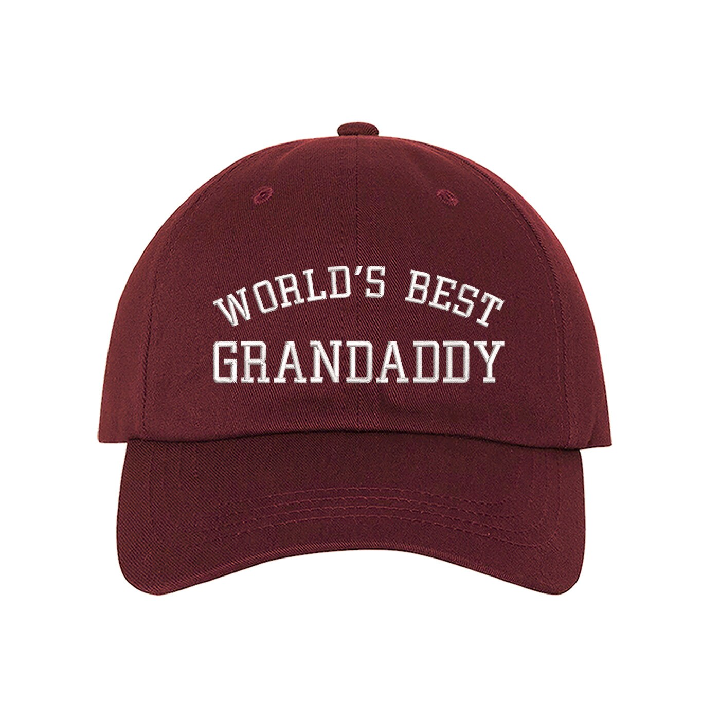 Worlds Best Grandaddy Embroidered Baseball Hat Grandpa Dad Hat