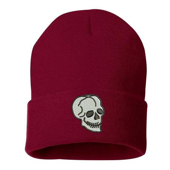 winter hat with skulls