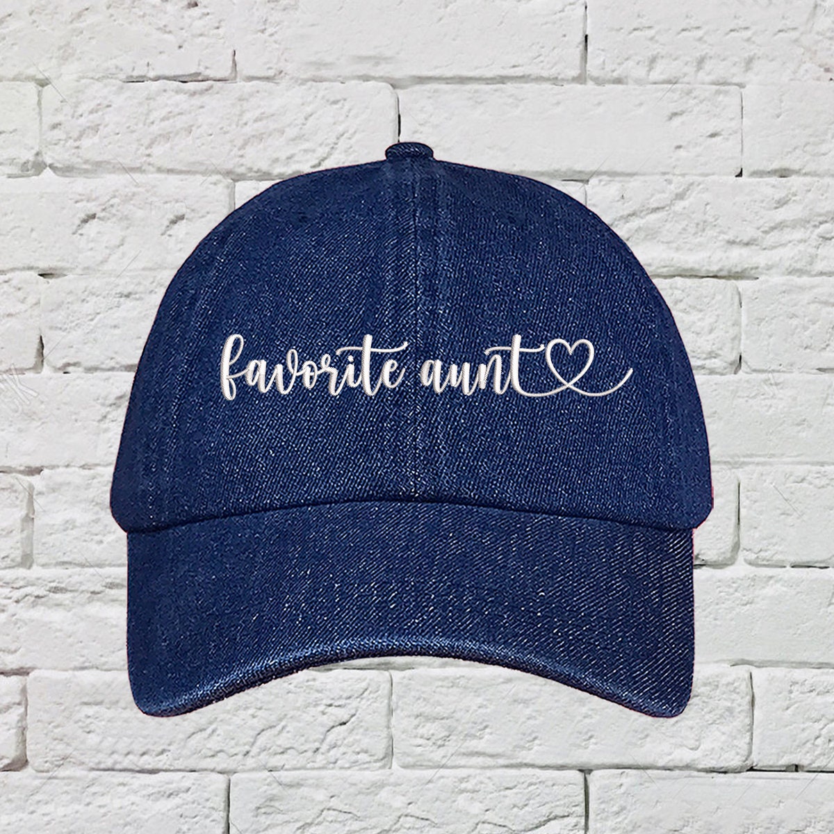 Favorite Aunt Embroidered Dad Hat, Baseball Cap Hat, Gift for Aunt