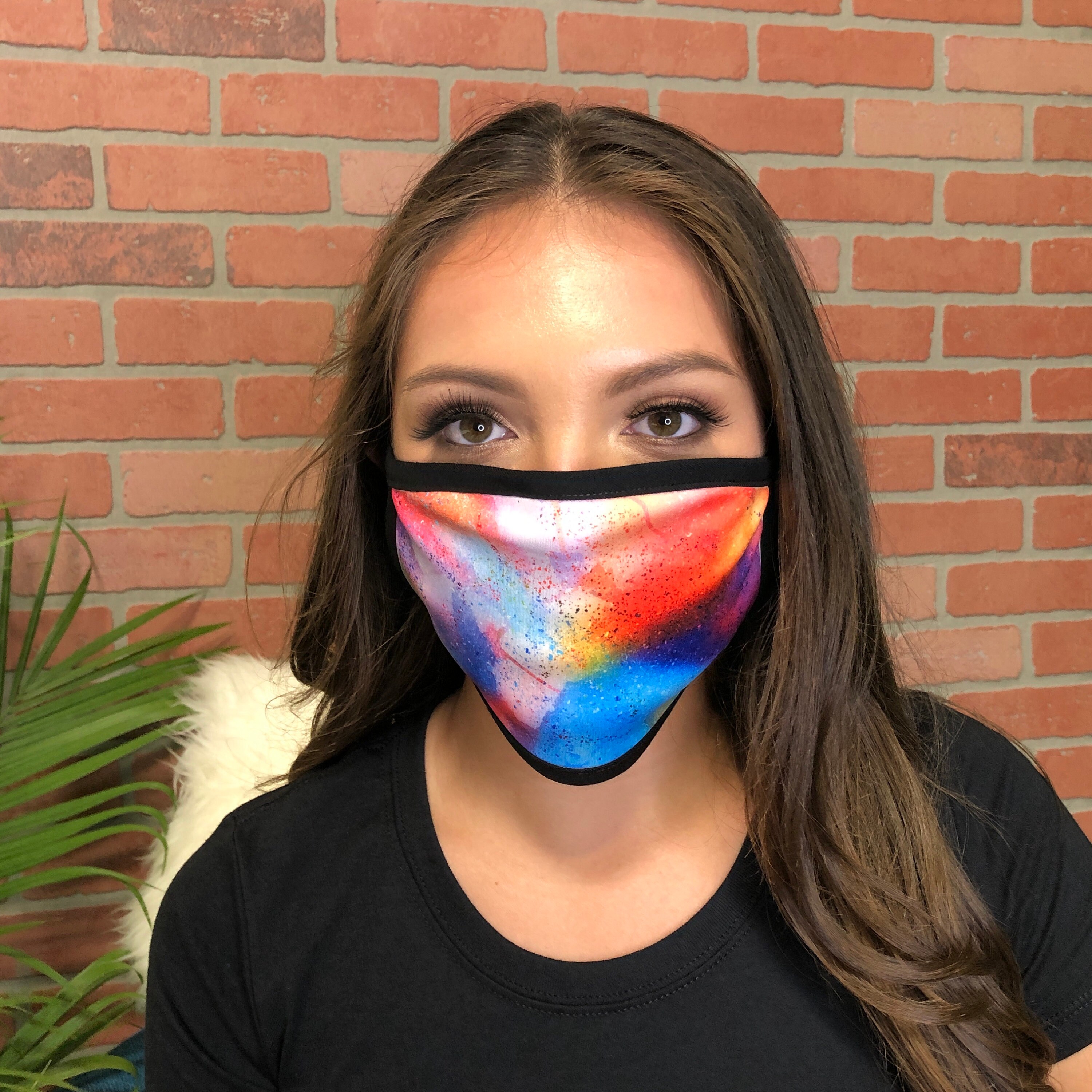 Spray Paint Face Mask with filter opening Face covering Etsy