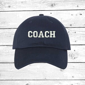 COACH Hats Soccer Coach Caps Baseball Coach , Football Coach Gift ,Baseball Coach Gift Mom Hats image 1