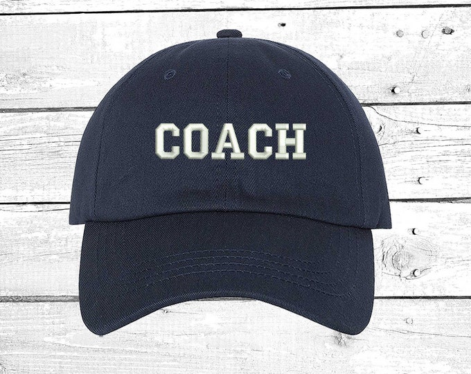 COACH Hats  Soccer Coach Caps Baseball Coach , Football Coach Gift ,Baseball Coach Gift Mom Hats