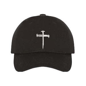 Three Nail Cross Baseball Hat, Cross Hat, Embroidered Cap, Religion Hat, Faith Baseball Hat, Christian Cross, Faith Cross Hat