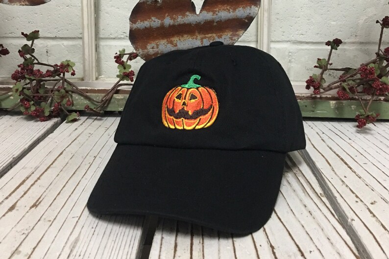 PUMPKIN Dad Hat JackOLantern Hat Halloween Baseball Hat Etsy