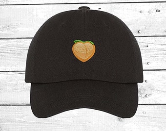 Peach Fruit Baseball Hats Peach Cap , Peach Symbol Baseball Cap, Peach Fruit baseball hats Funny Hat, Choose Your Hat Color, Unisex Hat