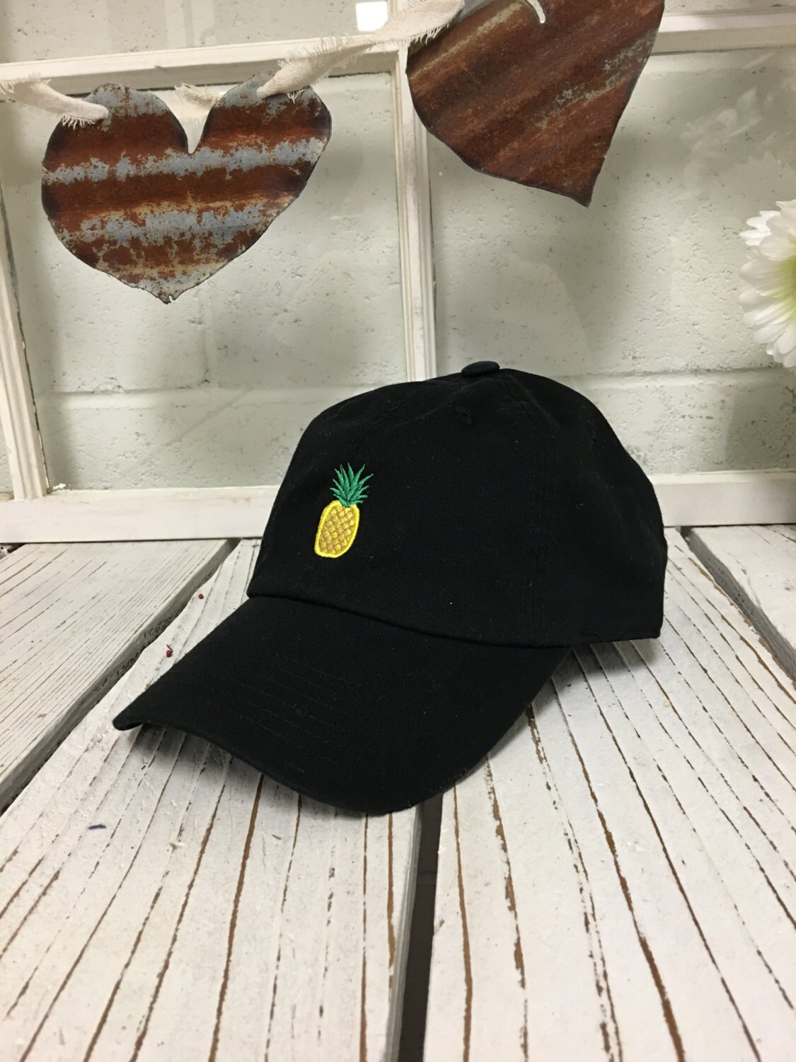 PINEAPPLE Baseball Hat Fruit Baseball Hat, Embroidered Pineapple
