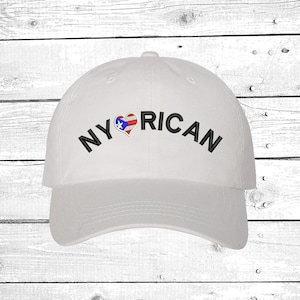 NY Rican Flag, Baseball Hat, Puertorican Festival Hats, New York, Embroidered Baseball Cap, Puerto Rico Dad Hats, Boricua Hats