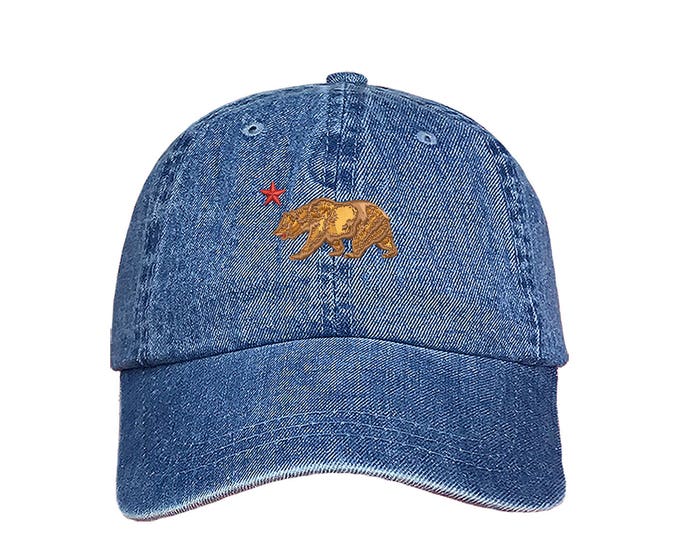 California State Bear Dad Hat |Bear Patch |Grizzly Bear|California Grizzly Bear|Tumblr Hat |Golden State |Dad Hats |California Republic Bear