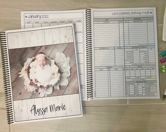 Custom Use Your Own Photos Cover - 12 Month Dated Appointment Book w/Complete Business Organizer/Planner + UPGRADE OPTIONS - Start Any Month