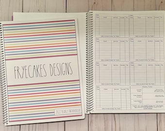 Large Yearly Salon Business Tracker / Planner/ Organizer - 2 Editions to Choose From.