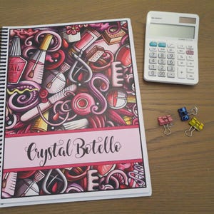 Dated 12 Month Appointment Book - Start Any Month - 3 Sizes w/Optional Income/Expenses - Nail Graphics 1 Design