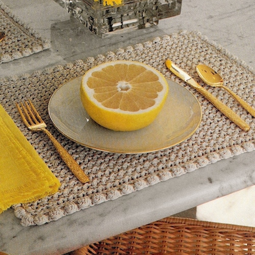 Crochet Pattern Placemat color Block Placemat Crochet Etsy