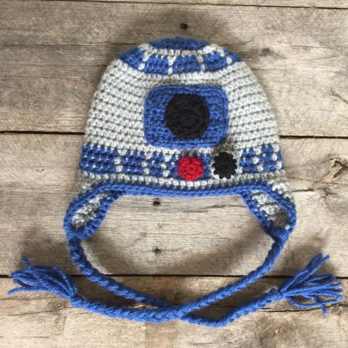 R2D2 Robot Crochet Hat Download PATTERN Star Wars Etsy
