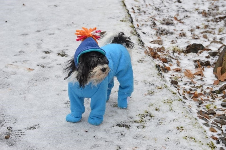 Dog onesie /Dog suit with attached boots / Dog boots/ Dog Etsy
