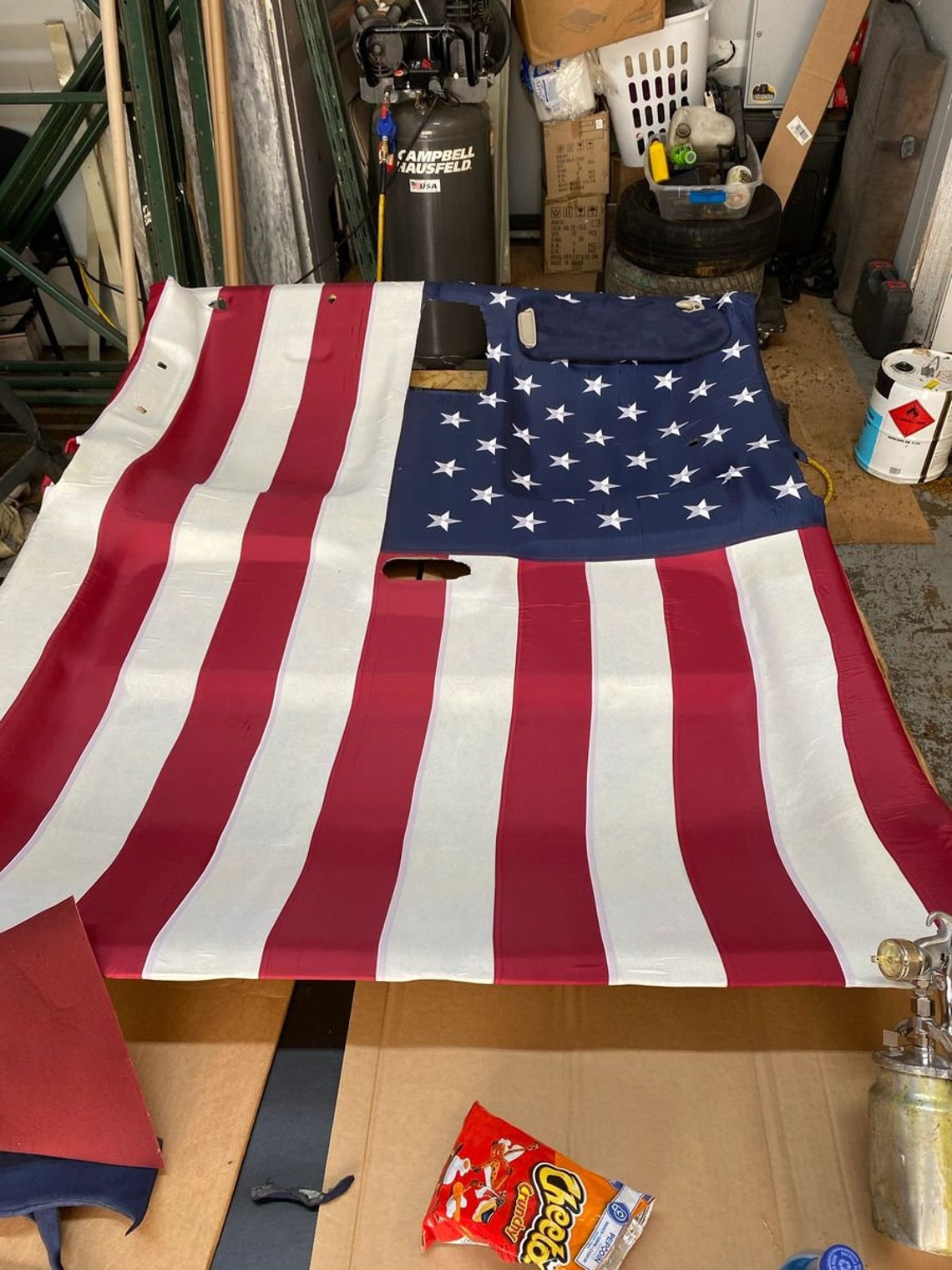 Suede American Flag Headliner Fabric Material Kit for Crew / Etsy