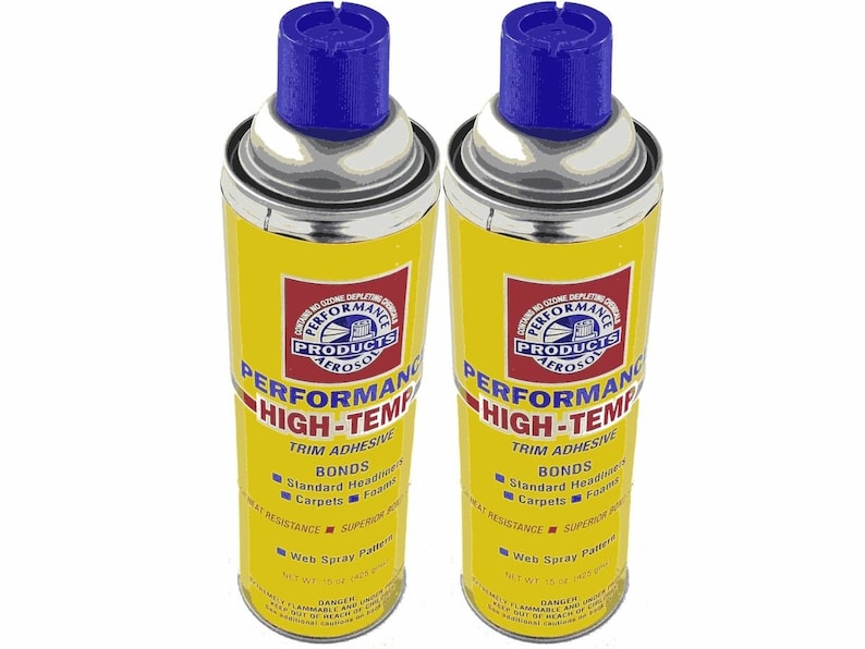 Qty 2 of Performance High Temp Headliner Spray Adhesive 12 Oz Cans Etsy