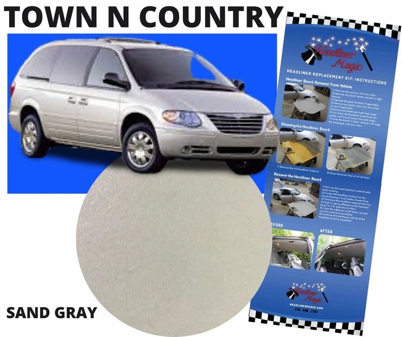 Headliner Ceiling Repair Fabric Material for Chrysler Town N Etsy