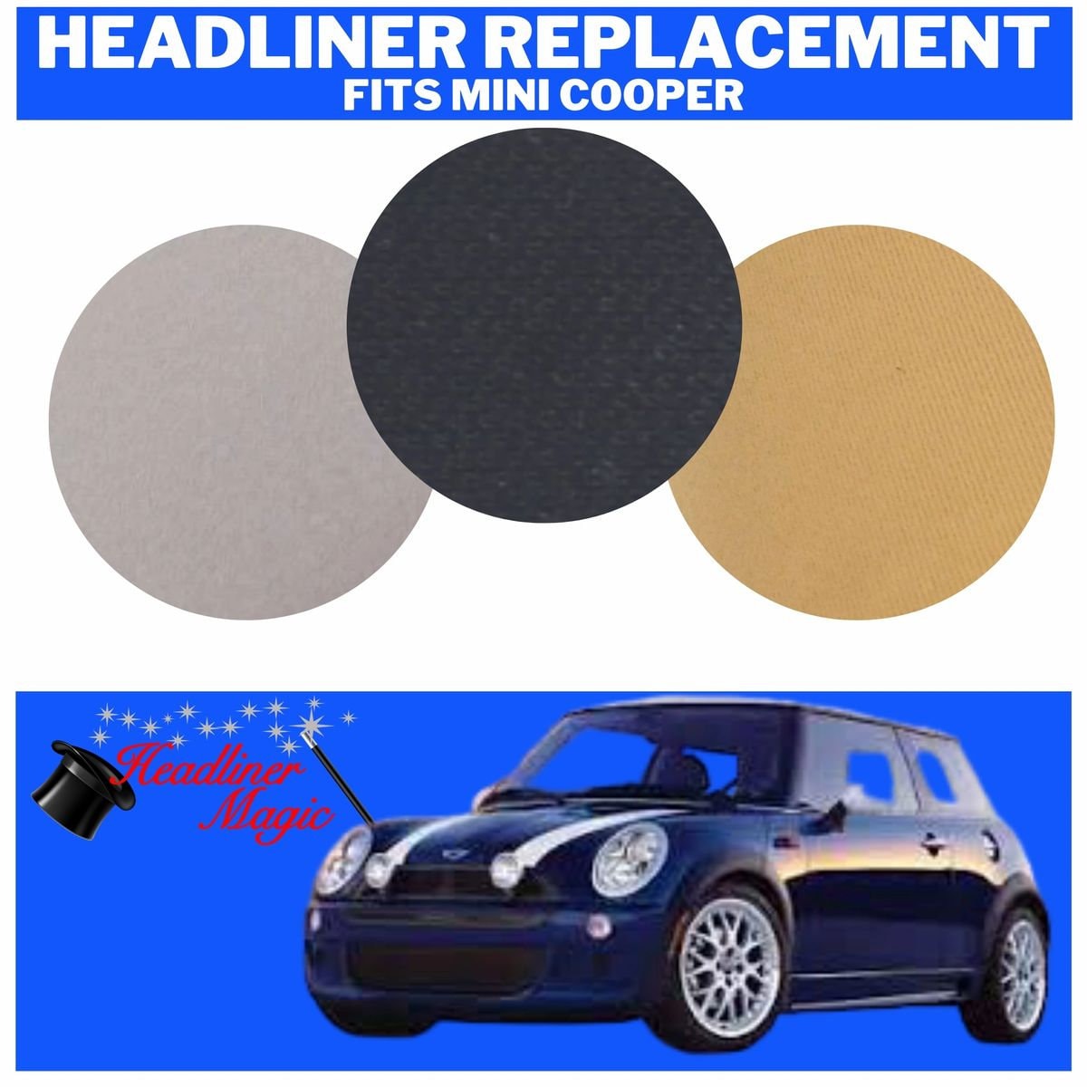 Mini cooper headliner replacement discount