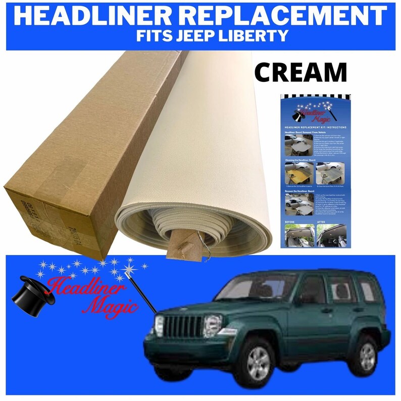 Headliner Ceiling Repair Fabric Material for JEEP LIBERTY 2008 Etsy