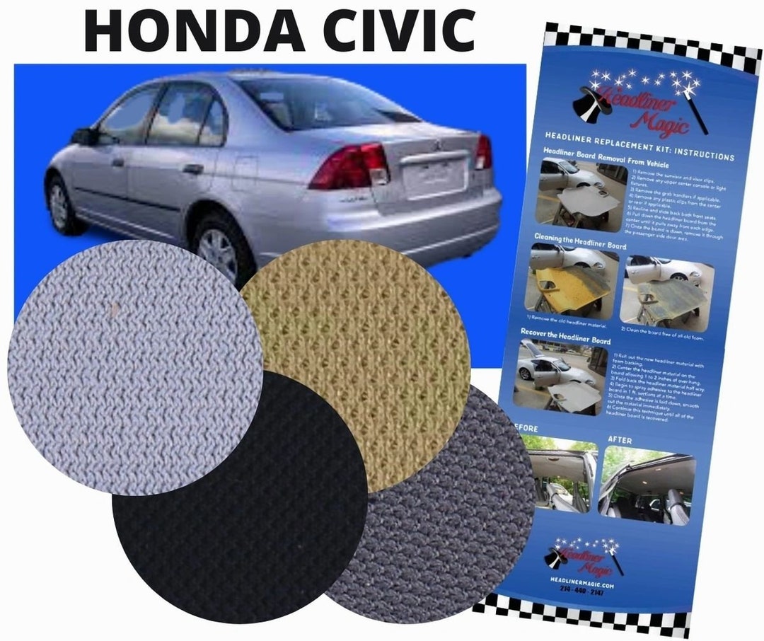 Honda civic outlet headliner replacement