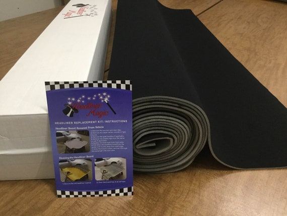 3 Yards 108 Black Automotive Universal Upholstery Headliner Ceiling Roof Repair Fabrics 3 16 Foam Backing