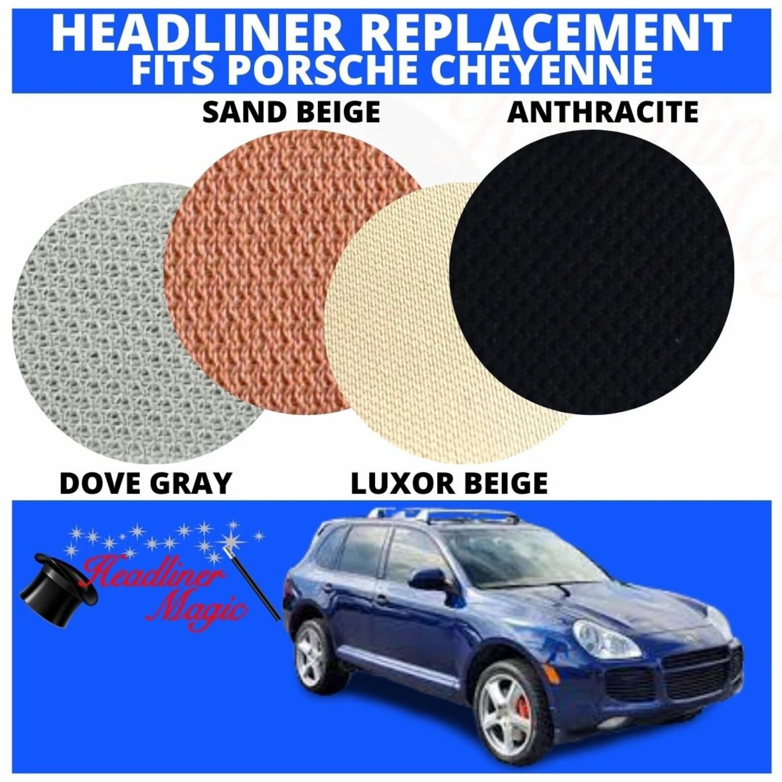 Headliner Ceiling Repair Fabric Material for PORSCHE CAYENNE Etsy