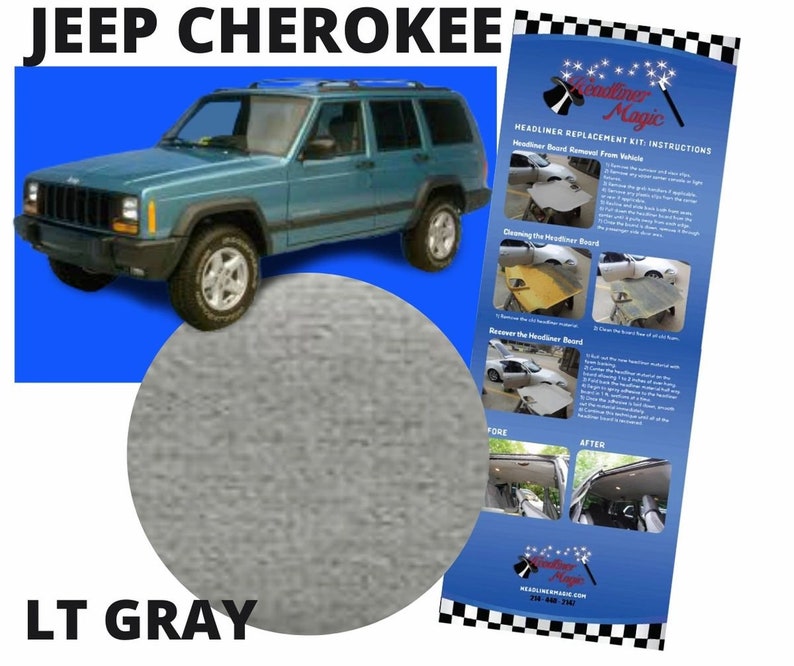 Headliner Ceiling Repair Fabric Material for JEEP CHEROKEE image 4