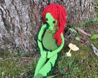 Poison Ivy Dangly Doll - Crochet Pattern - Amigurumi