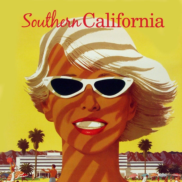 11 x 14 Instant Download Southern California Gal Vintage Digital Reproduction
