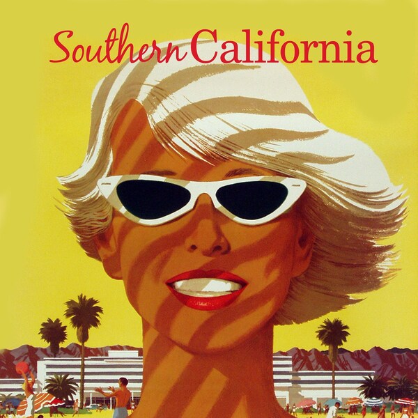 8 x 10 Instant Download Southern California Gal Vintage Digital Reproduction