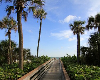 8 x 10 Instant Download Sarasota Florida Boardwalk to Beach Paradise Digital Print