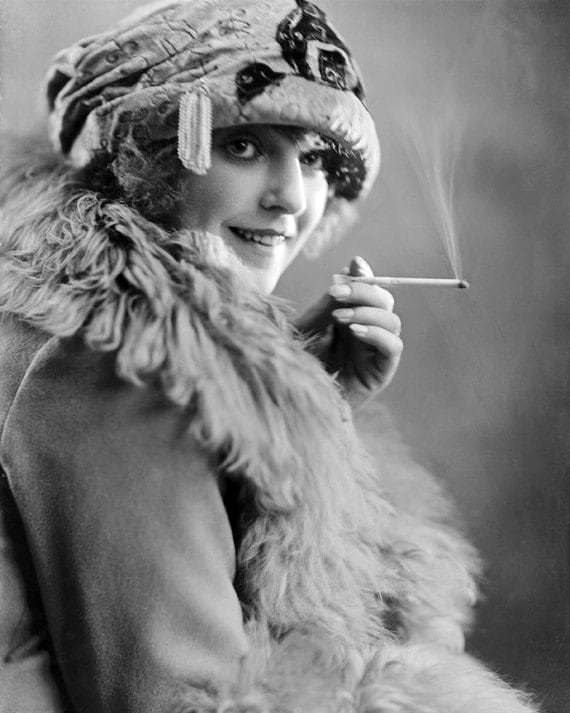 Instant Download Vintage Image 1920s Sexy Lady Smoking - Etsy Australia