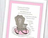 8 x 10 Instant Download Rock My Baby Cause Babies Don 39 t Sleep PINK Digital Print