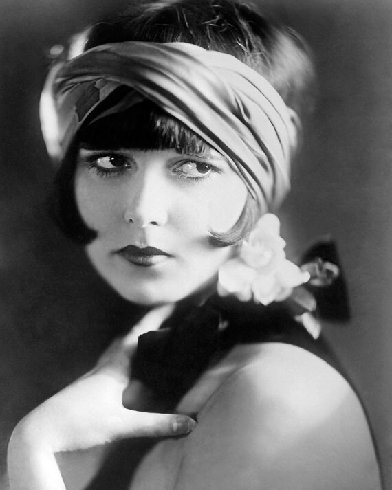 Instant Download Vintage Image 1920s Flapper Era Dark Eyed Beauty 8 in. x 10 in