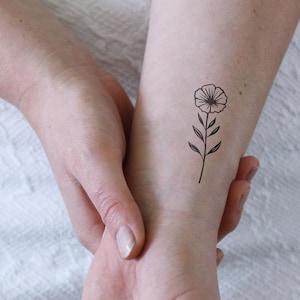 small flower temporary tattoo | floral tattoo | small floral temporary tattoo | elegant temporary tattoo | vintage floral tattoo | Beauty