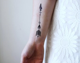 Arrow temporary tattoo | arrow tattoo | boho temporary tattoo | festival temporary tattoo | bohemian gift | bohemian accessoire | boho gift