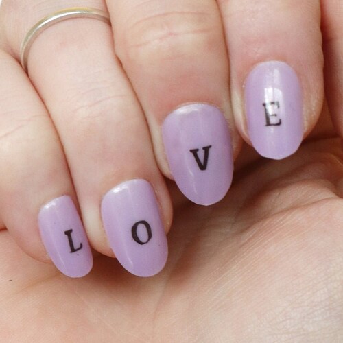 Letter Waterslide Nail Decals / Alphabet Nail Decals / Nail Etsy