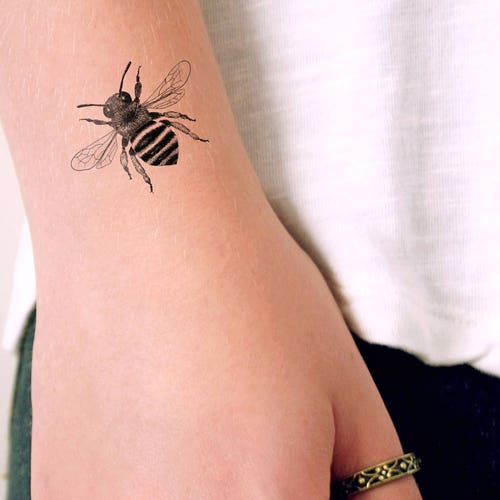 Bumbelbee Temporary Tattoo / Small Bumbelbee Tattoo - Etsy Bumbelbee Temporary Tattoo / Small Bumbelbee Tattoo - Etsy