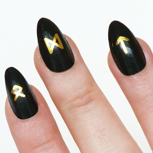 Runes Nail Decals / Waterslide Nail Decals / Nail Art / Runes - Etsy