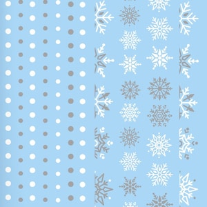 White and Silver Winter Snowflake Nail Decals | Christmas Nail Art | Festive & Elegant Nails | Water Slide Decals | Gift idea for Girls and Woman