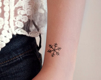 Snowflake temporary tattoo | snow flake temporary tattoo | snowflake tattoo | Gift