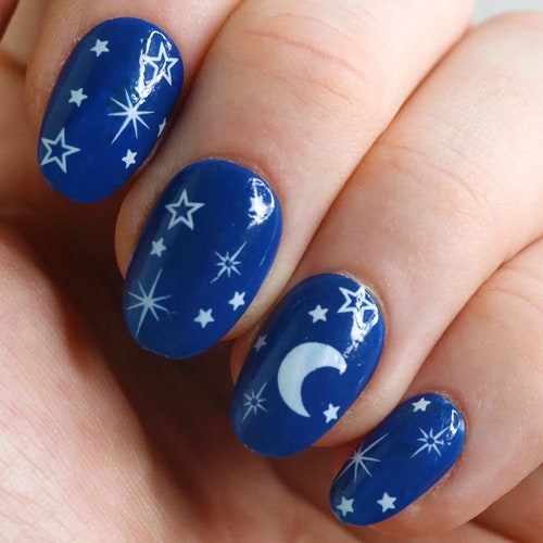 Modern Art Waterslide Nail Decals / Art Nail Decals / Nail Art Etsy