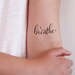 see more listings in the Word & Quote tattoo section