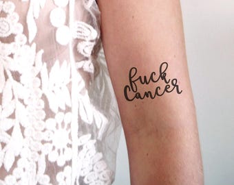 Did this fuck cancer tattoo on a  Marcd Up Tattoos  Facebook