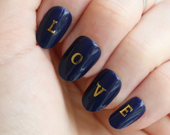 letter nail decals