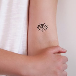 Evil eye temporary tattoo | eye tattoo | bohemian tattoo |  boho tattoo | eye gift idea | festival tattoo | evil eye jewelry | Gift