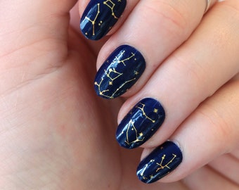 Constellation Waterslide Nail Decals | DIY Nail Art | Celestial Nail Stickers | Starry Night Nails | Gift