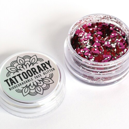 Biodegradable Chunky Face Glitter in 'lollipop' / Bio Etsy