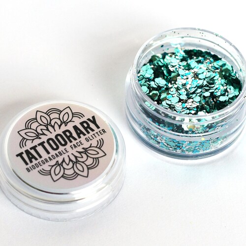 Biodegradable Chunky Face Glitter in 'lollipop' / Bio Etsy