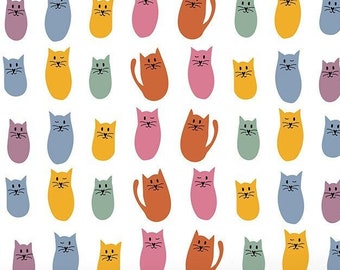 Colorful Cats Waterslide Nail Decals | DIY Nail Art | Cat Nail Stickers | Contemporary Nails | Gift